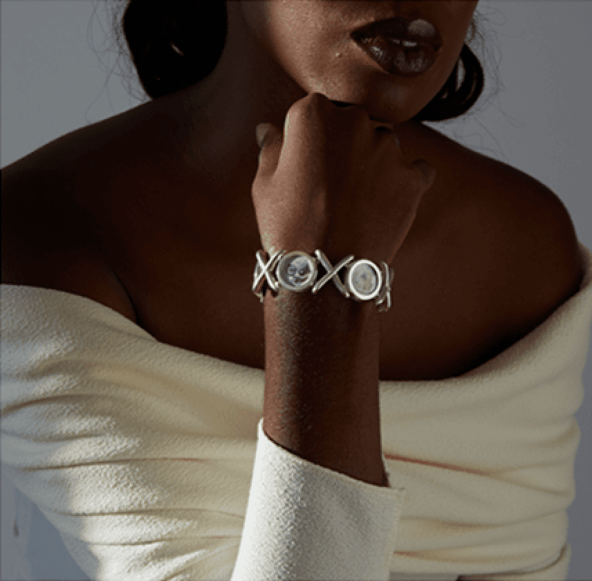 Handmade bracelet worn