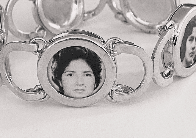 Handmade jewelry with portrait